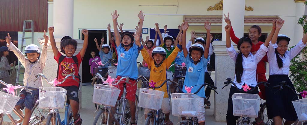 ISF students receive bicycles