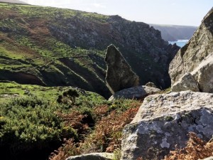 South West Coast Path rocks