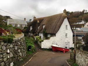 South West Coast Path thatched cottage